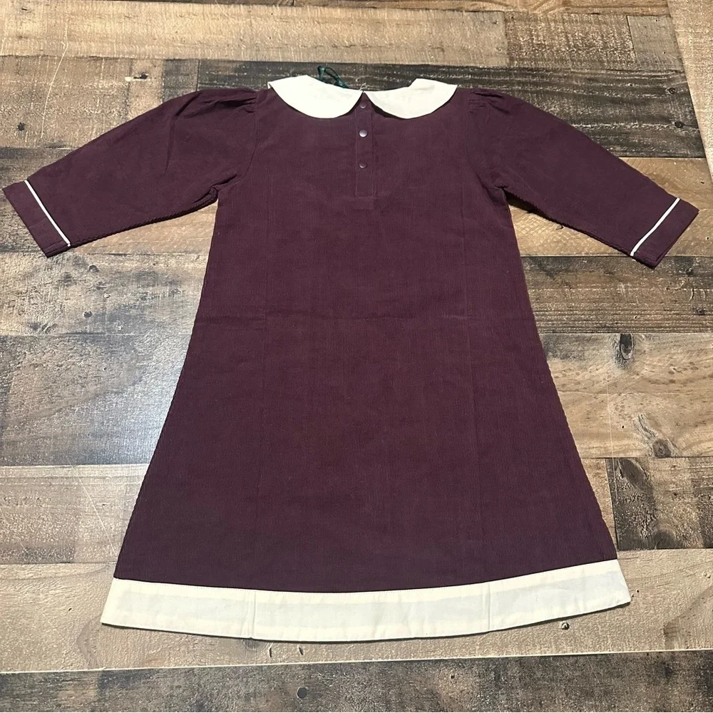 Little Green Radicals Plum Button Down Dress